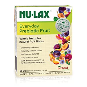 Nu-Lax Everyday Prebiotic Fruit Bar 560g Twin Pack