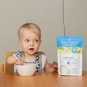 Bellamy's Organic Baby Rice with Prebiotic (GOS) 6 Pack.