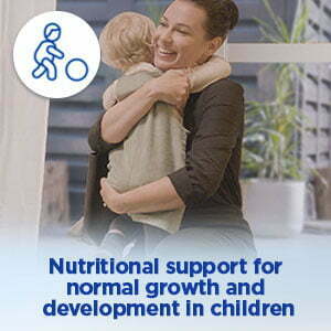 Supports normal growth and development in children